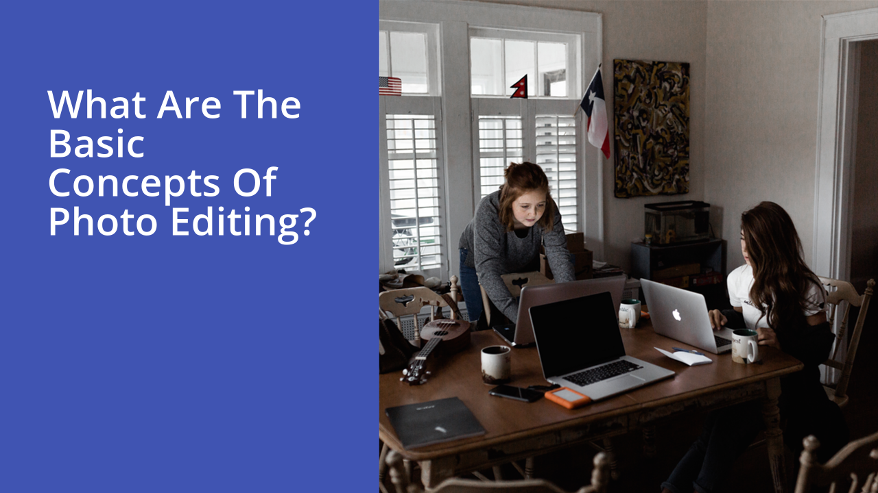What are the basic concepts of photo editing?