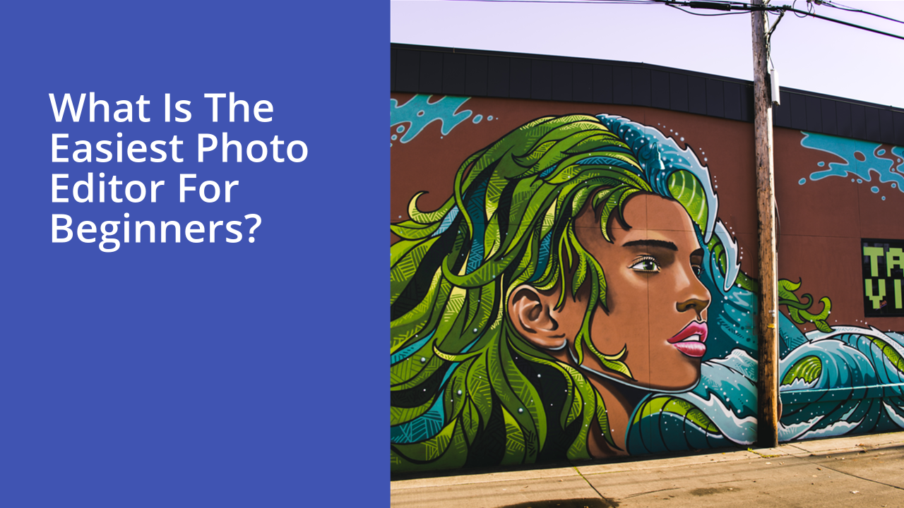 What is the easiest photo editor for beginners?